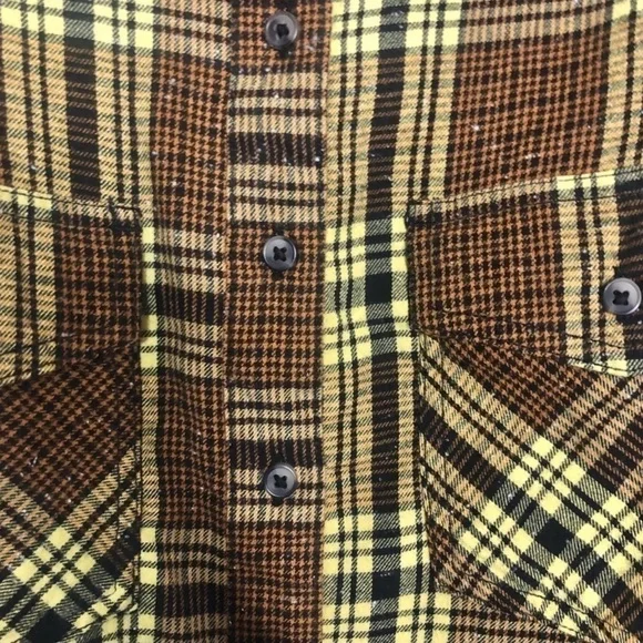 Free People Sun City Plaid Distressed Shirt. NWT Size Small. - Picture 8 of 10